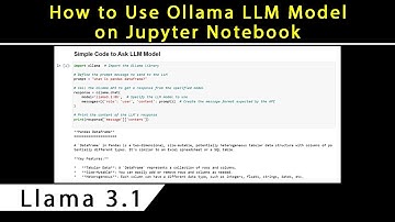 How to Use Ollama LLM Model on Jupyter Notebook