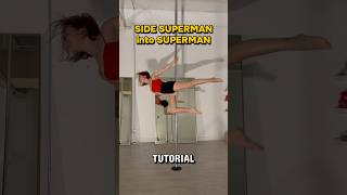 Side Superman into Superman transition on pole tutorial