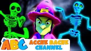 ABC Hindi | Paanch Skeletons Chale Raat Me | Spooky Halloween Dance | Acche Bache Channel