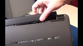 [Quick] How to:  HP Hewlett Packard Laptop Battery pack unlock and remove (HS03 HS04)