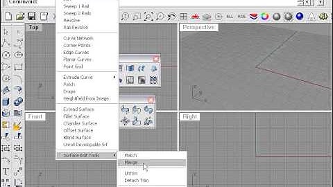 Learning Rhino---Toolbars & Menus