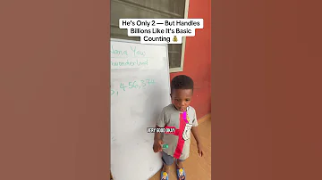He S Only 2 But Handles Billions Like It S Basic Counting Viralvideo Smartkids Education 