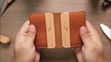 DIY Small Bi-Fold Wallet | 6 Pocket Leather Wallet Pattern