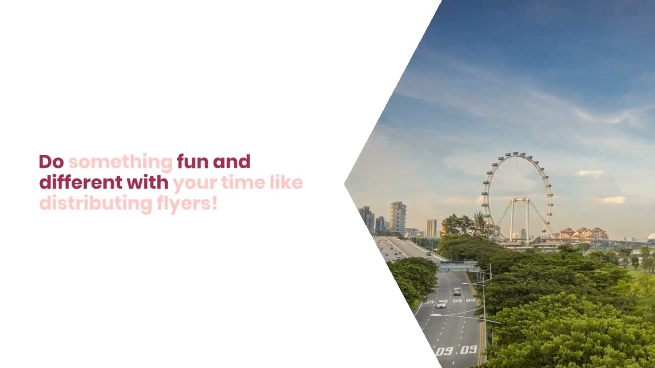 Flyer Distribution Job Singapore Door To Door