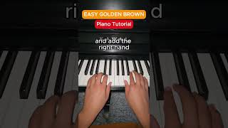 EASY Golden Brown Piano Tutorial | The Stranglers | #piano #easypiano #tutorial #goldenbrown #viral