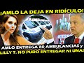 QUEDA EN RIDICULO ¡ LILLY TELLEZ NO CUMPLE ENTREGA DE UNA AMBULANCIA PERO AMLO y LA 4T ENTREGAN 80 !