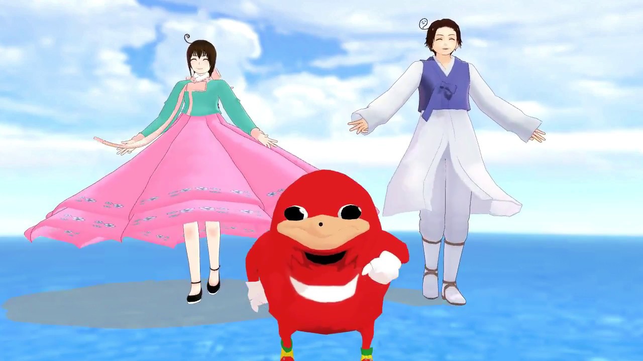 Mmd Hetalia Do You Know The Way Uganda Knuckles Nyo Korea And Korea ウガンダ ナックルズ 韓国娘と韓国 Youtube