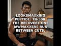 LOOKSMAXXING PEPTIDE: TB-500. THE RECOVERY ONE JAWMAXXERS RUN BETWEEN CUTS.