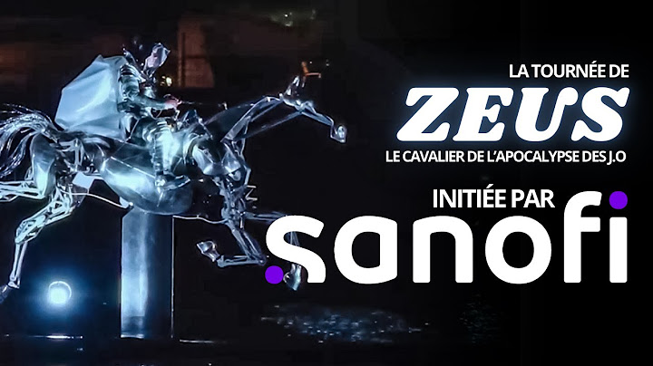 LA TOURNÉE ZEUS, LE CHEVAL DES J.O, INITIÉE PAR SANOFI