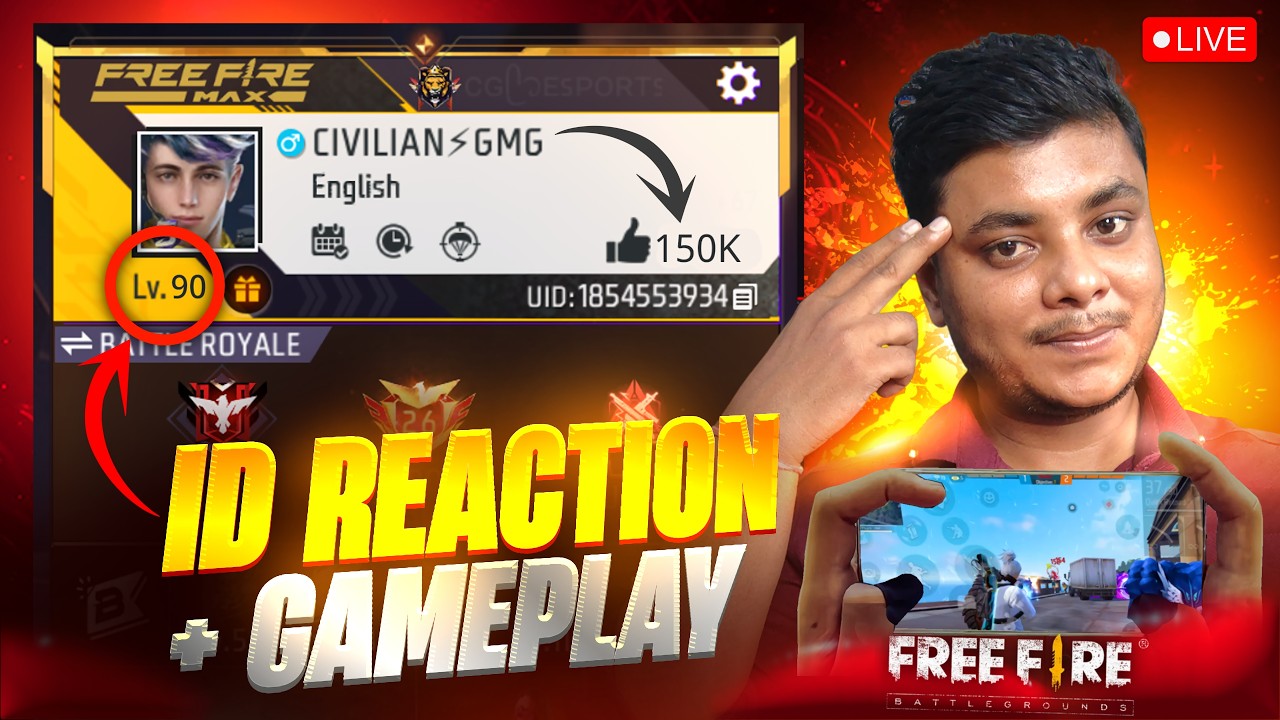 FREE FIRE LIVE 🥳 ROAD TO 50k!❤️ || #freefire #shortsfeed #shorts #live #freefirelive