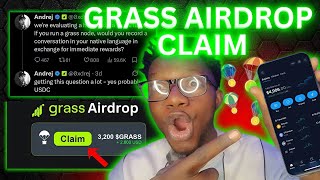 Grass airdrop new updates | Talk and get paid in USDC | Claim $2500 Grass airdrop