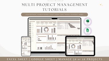 Project Management Excel & Google Sheets tutorials | Kanban Board| Gantt chart| Project Planner