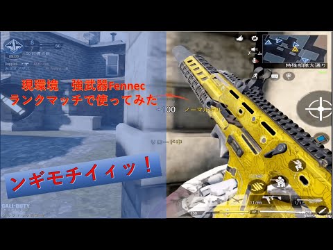 【COD mobile】現環境強武器のFennecランクマで使ってみた