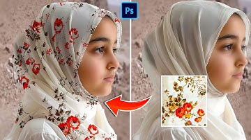 How to Easily Add Designs On Veil in Photoshop👰‍♀ | Photoshop Tutorial 2025