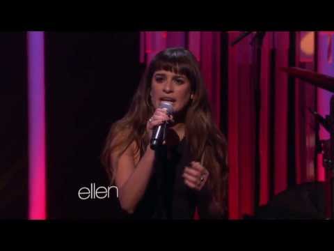 Lea Michele singing 'Cannonball' on Ellen