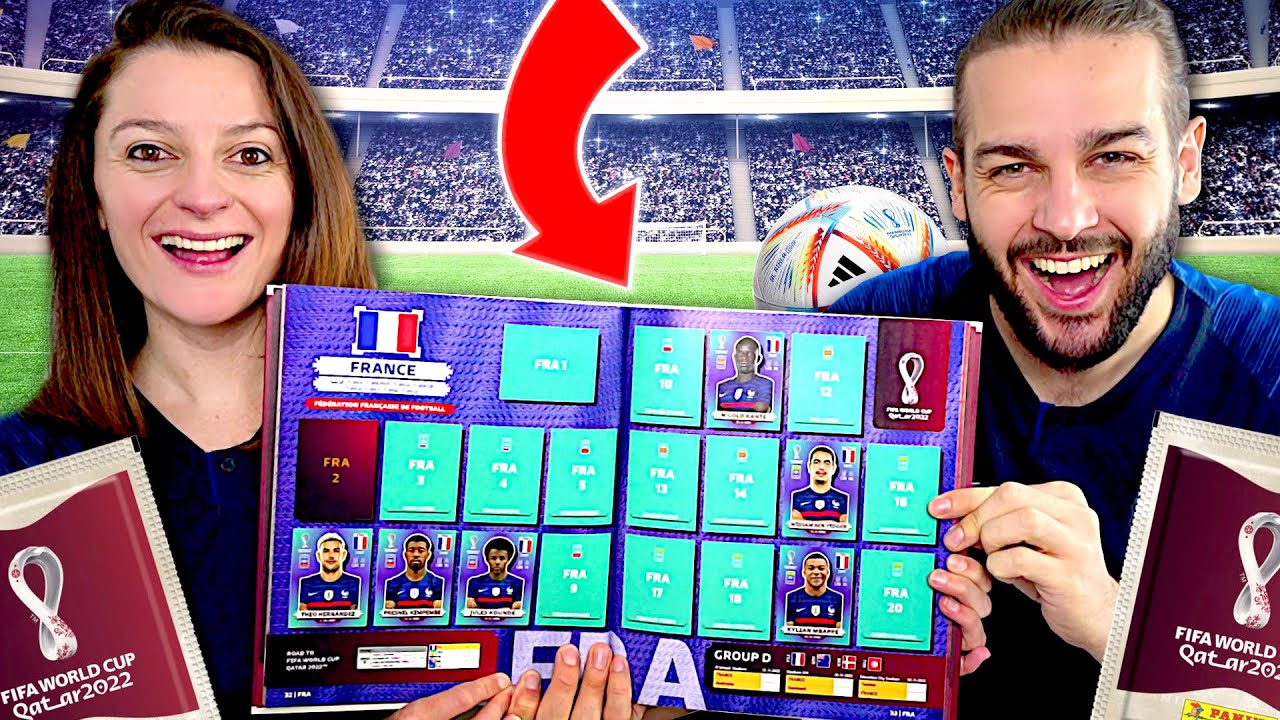 MEGA PACK OPENING PANINI COUPE DU MONDE 2022 ! ON DOIT TROUVER L'EQUIPE DE  FRANCE ! 