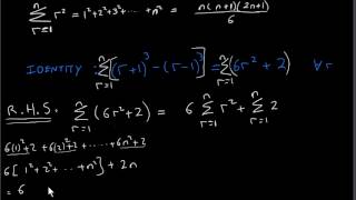 Telescoping series - Sum of the squares of the first n natural numbers.
