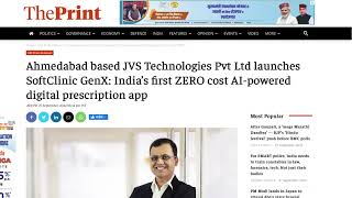 JVS Technologies launches SoftClinic GenX: India’s 1st ZERO cost AI-powered digital prescription app screenshot 1