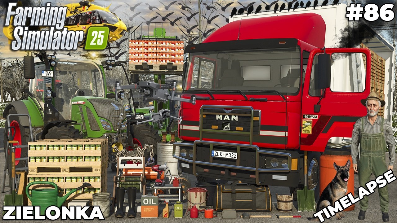 BIG UPGRADE FOR THE FARM! MAN TRUCK WITH SLIDING CURTAIN 🚛 | ZIELONKA | Farming Simulator 25 | EP 86