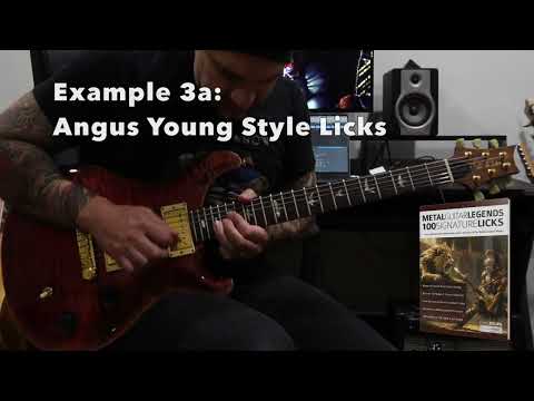 Metal Guitar Legends 100 Signature Licks: Example 3a (Angus Young Style Licks)
