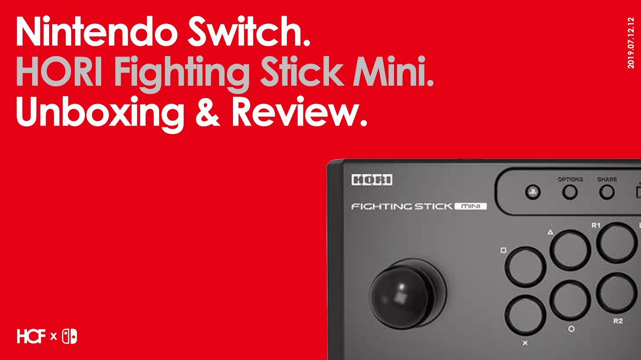 HORI Mini Fighting Stick Nintendo Switch Black NSW-149U 