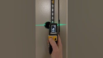 Don’t guess, laser align with the T1 digital tape measure