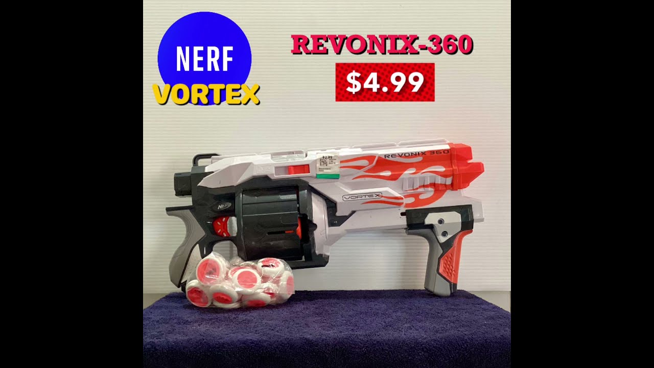 ナーフ レボニクス360 Amazon.com: Nerf Vortex Revonix 360 Blaster : Toys & Games