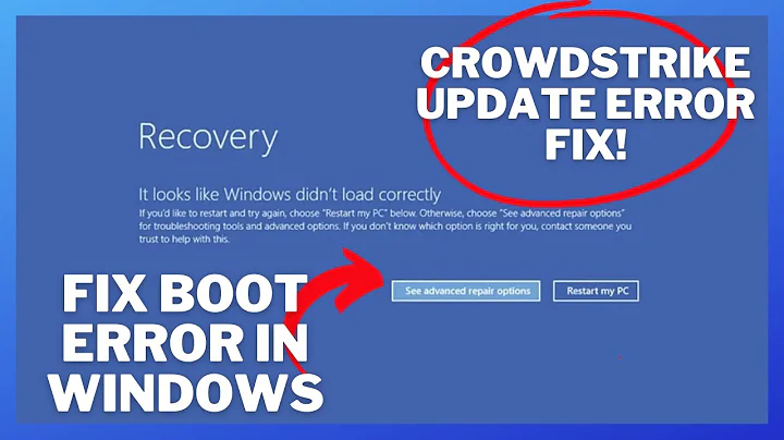 How to Fix CrowdStrike Error - Windows Blue Screen - Crowdstrike Blue Screen | July 19, 2024 Update