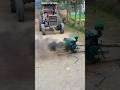 The amazing experience dangerous tractor back up petter with man #trending