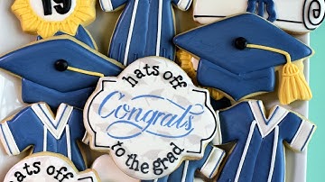 Graduation Cookie Tutorial - FOUR designs!
