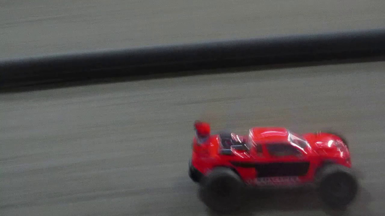 clay track racing with traxxs rustler YouTube