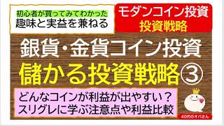 儲かる銀貨・金貨モダンコイン投資戦略③初心者さん向け【第3回】勝てる投資戦略を売買実績から検証する具体的投資戦略！