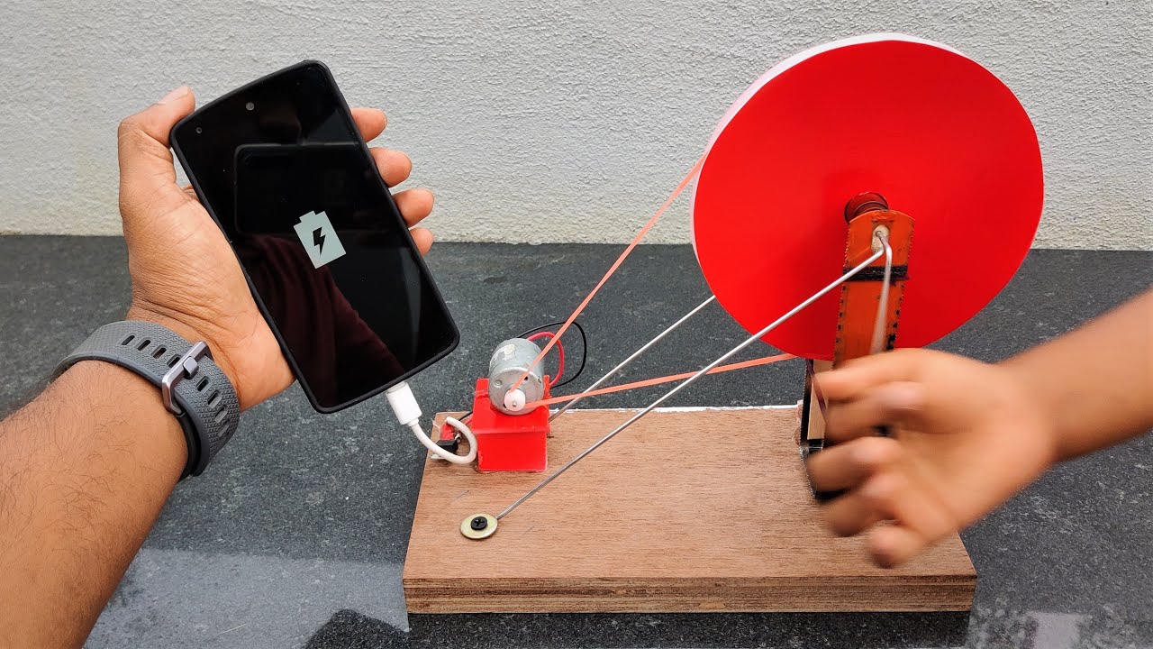 Emergency mobile charger using DC Motor [2021] 