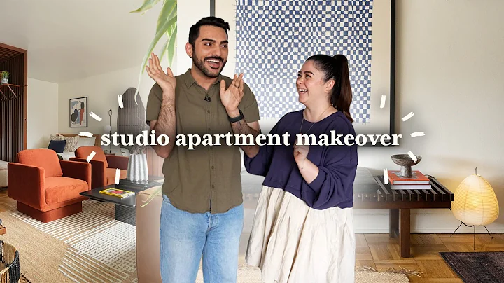 EXTREME 253 Sq Ft Studio Apartment Makeover | Mid-Century Modern Style