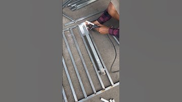 How To Make A Steel Fence Bar - Welding Job #shorts #shortvideos #weld