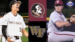 #8 Florida State vs #12 Wake Forest Highlights (Great!) | 2024 College Baseball Highlights