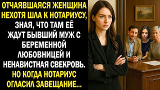 видео: Отчаявшаяся женщина нехотя шла к нотариусу, зная, что там её ждут бывший муж с любовницей и свекровь картинка: Отчаявшаяся женщина нехотя шла к нотариусу, зная, что там её ждут бывший муж с любовницей и свекровь