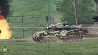 Column of T-72 tanks ambushed by TOW and drones - ARMA 3 Gameplay simulation