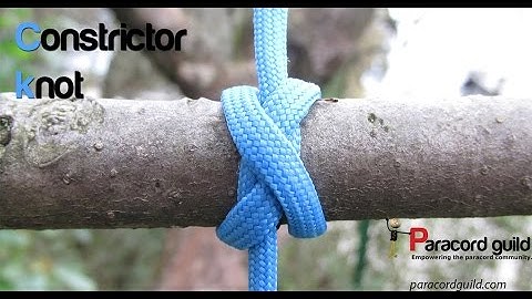 How to tie the constrictor knot