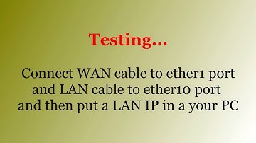 mikrotik router configuration using winbox