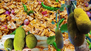 Baby Jackfruit Pickle Making in the Village Kitchen! : Village Cooking