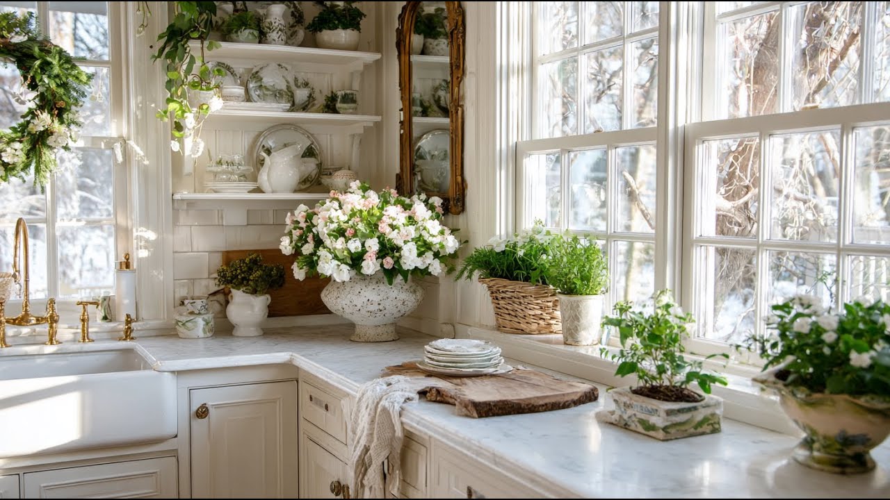 Winter Kitchen Decorating Ideas with Subtle Seasonal Touches and Cozy ...