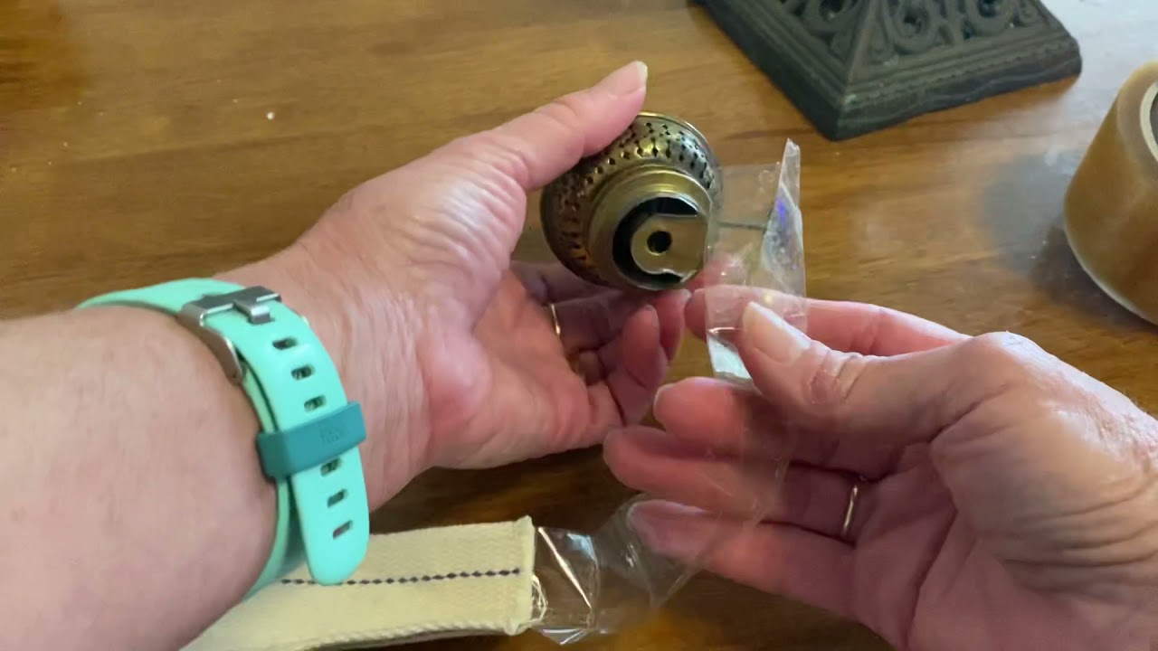 How to thread flat wick into a Cosmos Oil Lamp burner