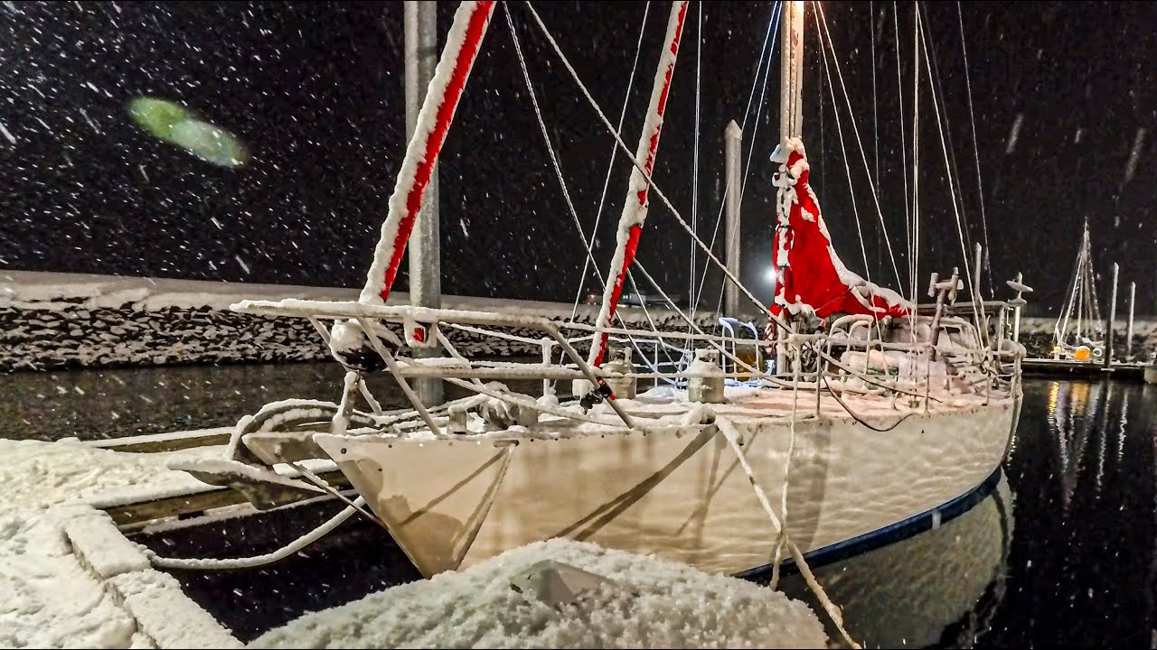 Sailing off from USA’s Snowiest Town in the middle of WINTER