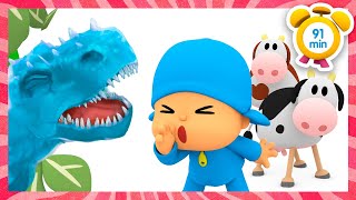 🦕 POCOYO in ENGLISH - Dinosaur Stories for KIDS [91 min] Full Episodes |VIDEOS and CARTOONS