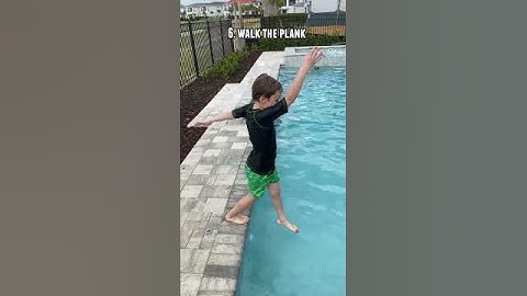 10 Ways to Jump Into a Pool!