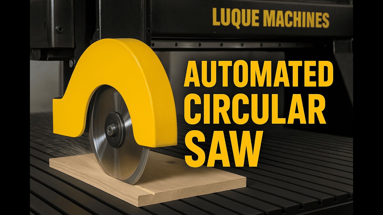 Scie circuclaire sur fraiseuse cnc LUQUE Machines