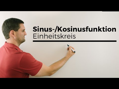 Sinus-/Kosinusfunktion verdeutlicht mit Einheitskreis, Kreisfunktionen | Mathe by Daniel Jung