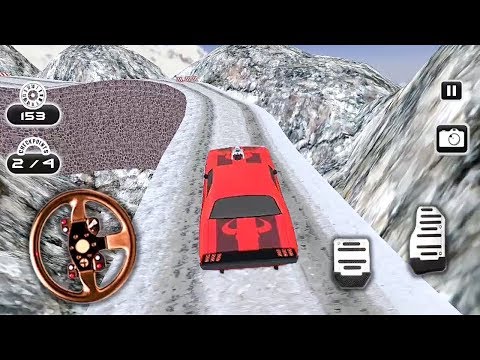 Chained Muscle Car Drive : Offroad Racing Adventure || Car 3D Games || Red Muscle Car Game