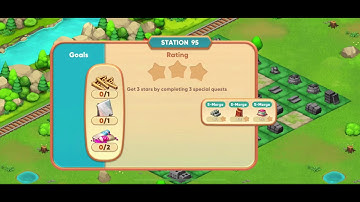 Merge Train Town #Station 95 get 3 stars